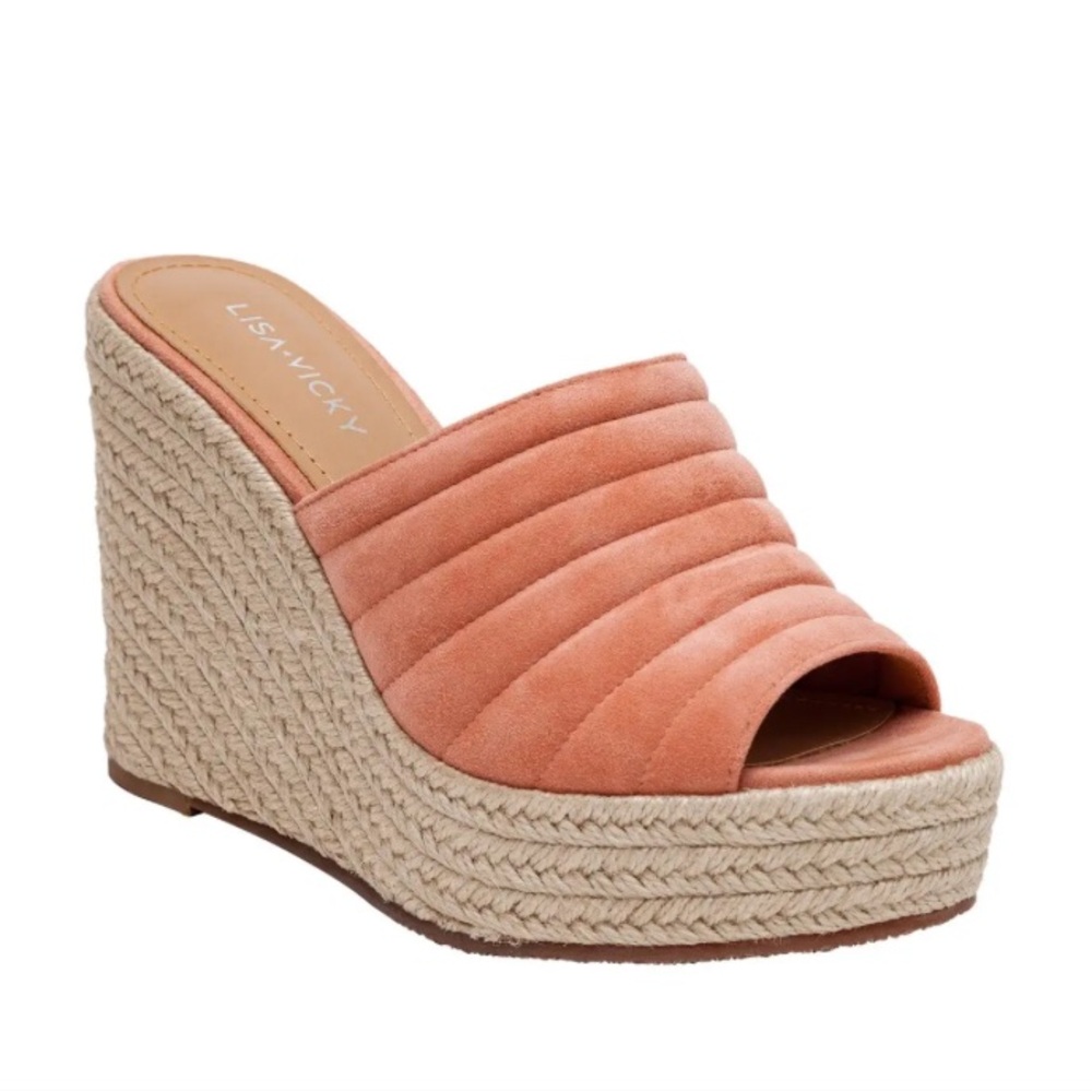 Lisa Vicky Gogo Platform Wedge Sandal in Canyon Sun Size 6 NIB